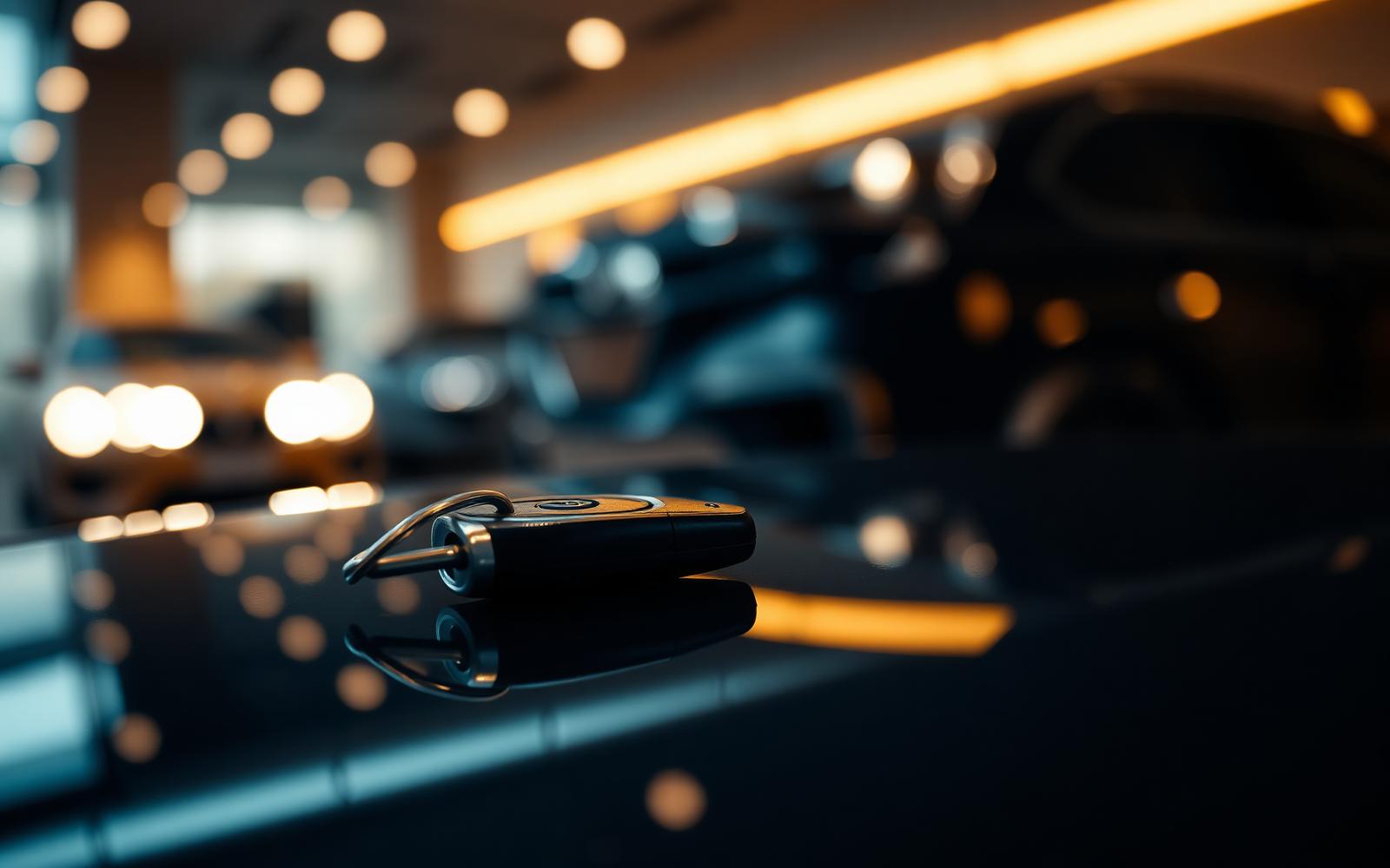 Key on dealership desk